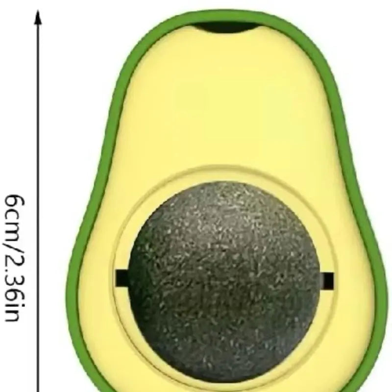 2 Pcs Avocado Catnip Balls, Catnip Wall Balls, Cat Toys for Indoor Cats, Kitten Toys, Healthy Catnip Chew Toys for Kitten