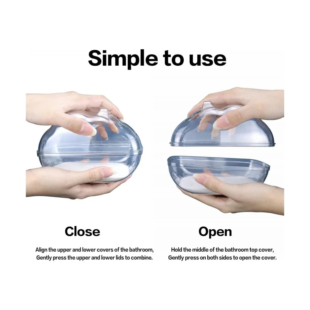 Hamster Bathtub Transparent Small (S) - Bathroom, Sand Bath Container, Sleep Pad Nest, Cage Accessories for Small Pet Animals
