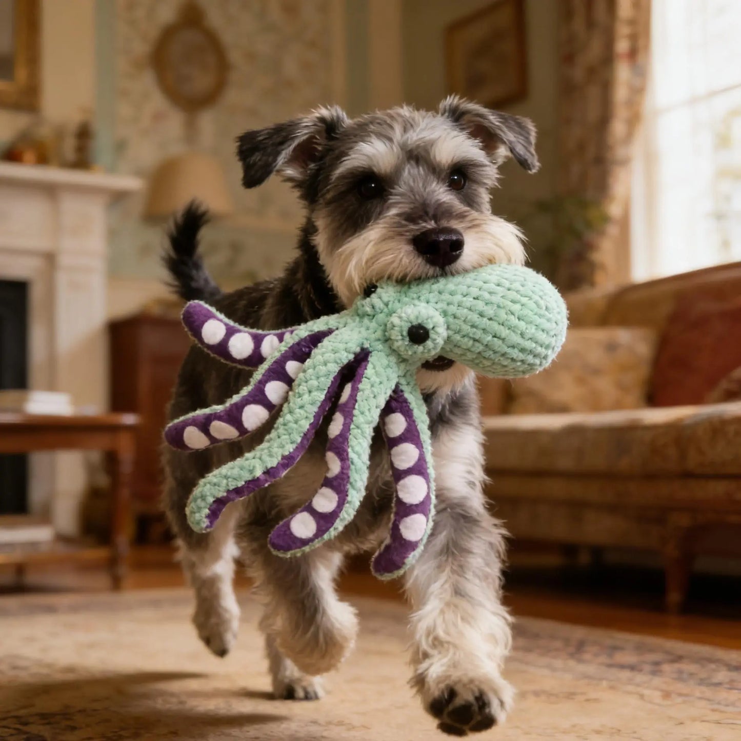 Plush Chew Toys for Large Dogs，Durable Fabric for Small, Medium, and Large Pets，A Toy with a Soft Sound-Producing Mechanism for Playing With-Mrwj