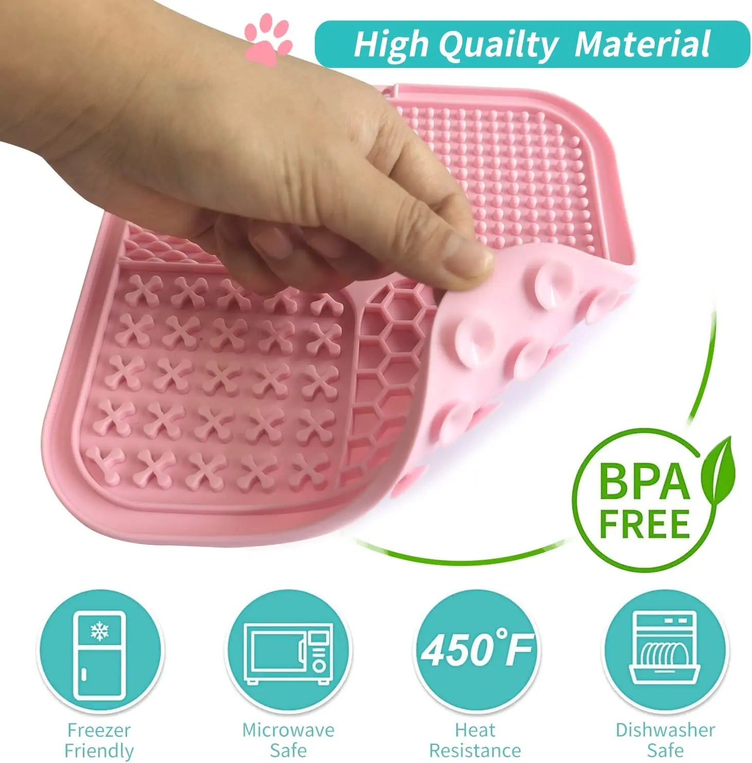  the Dog Lick Mat with Suction Cups