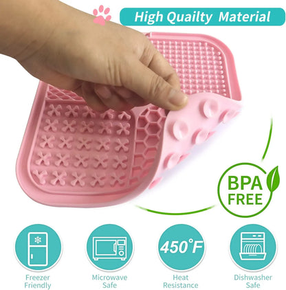  the Dog Lick Mat with Suction Cups