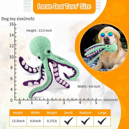 Plush Chew Toys for Large Dogs，Durable Fabric for Small, Medium, and Large Pets，A Toy with a Soft Sound-Producing Mechanism for Playing With-Mrwj