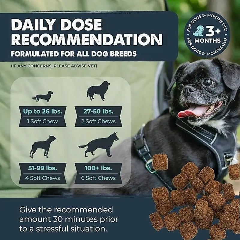 Mighty Calm Chews for Dogs: Soothing Stress and Calming Support in Every Bite / Supplements