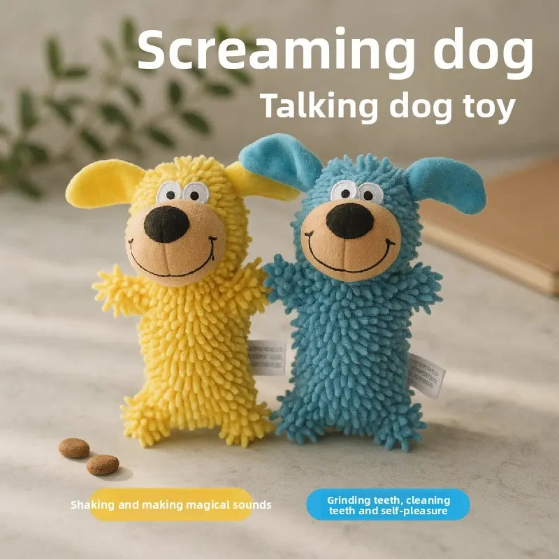 Durable Chew Plush Squeaky Dog Toys for Puppies, Teething & Self-Entertainment, Boredom Relief Pet Toys