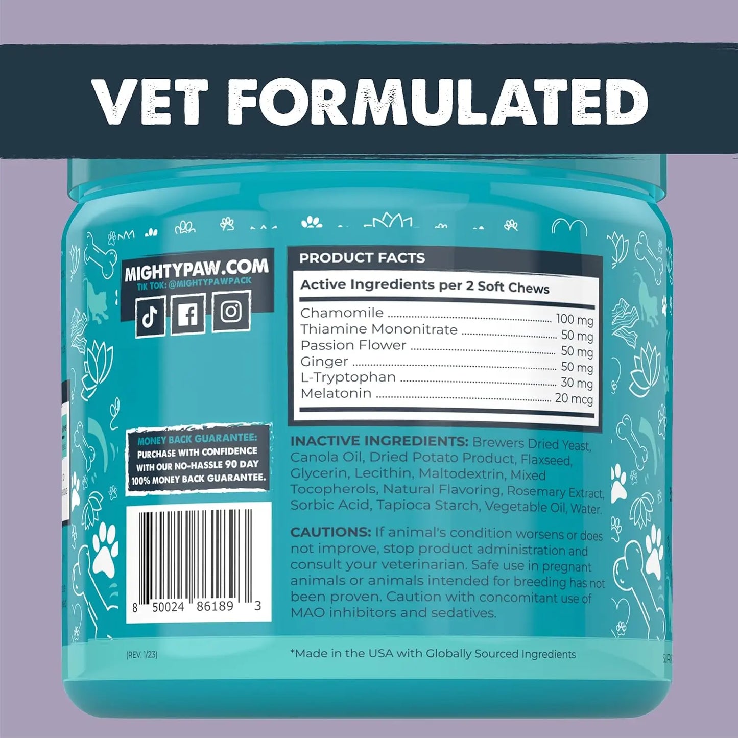 Mighty Calm Chews for Dogs: Soothing Stress and Calming Support in Every Bite / Supplements