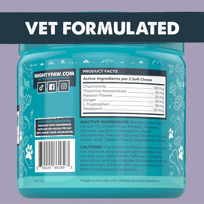 Mighty Calm Chews for Dogs: Soothing Stress and Calming Support in Every Bite / Supplements