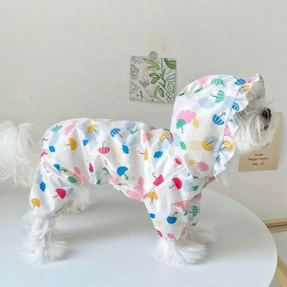 Hooded Dog Raincoat