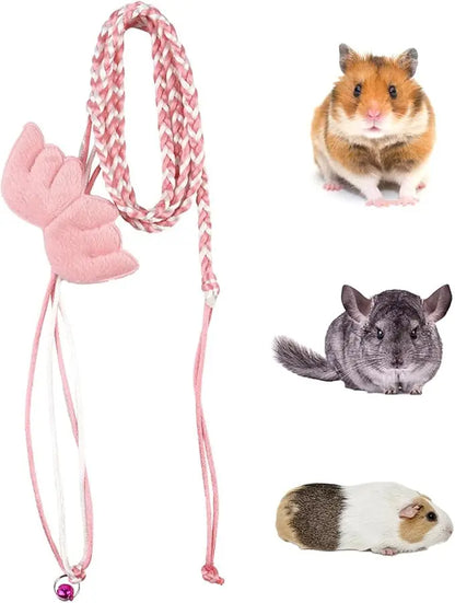 Small Animal Harness and Leash Set for Hamsters, Lizards, and Bearded Dragons - Secure, Adjustable, and Comfortable Walking Accessory