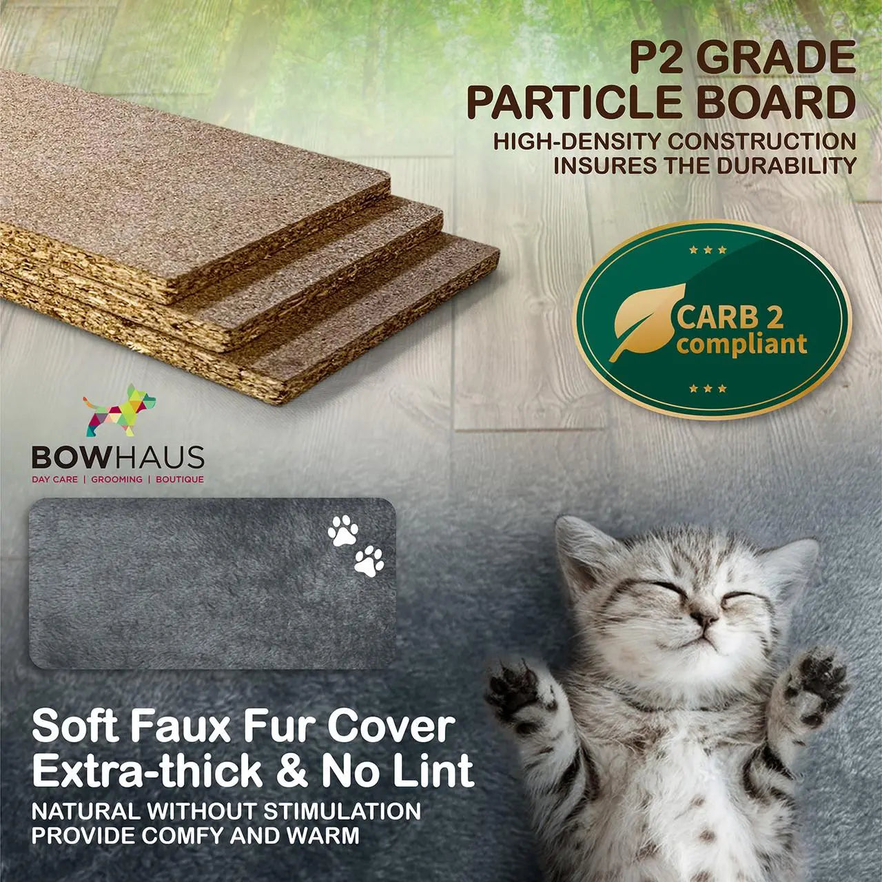 Elevate Your Cat's Playtime with the CAPHAUS Adjustable Floor to Ceiling Cat Tree - Cozy Hammock, Scratching Post & Interactive Play Features!