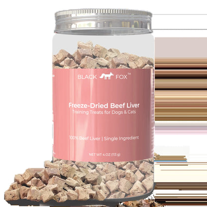 Freeze-Dried Beef Liver Training Treats Snacks for Dogs & Cats