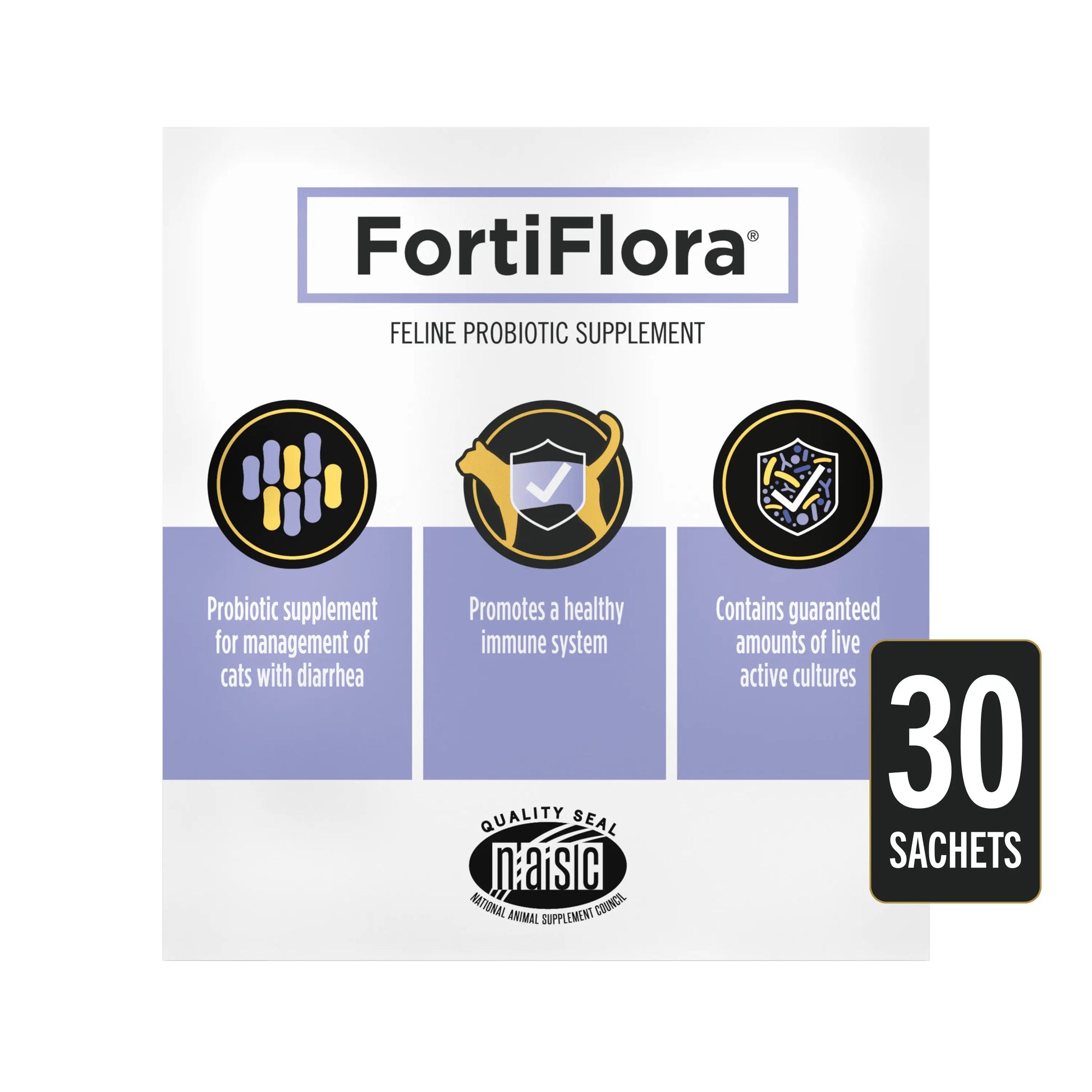 Purina Pro Plan Veterinary Supplements Fortiflora Cat Probiotic Supplement for Cats with Diarrhea - 30 Ct. Box Springtok