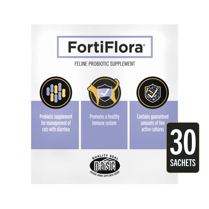 Purina Pro Plan Veterinary Supplements Fortiflora Cat Probiotic Supplement for Cats with Diarrhea - 30 Ct. Box Springtok