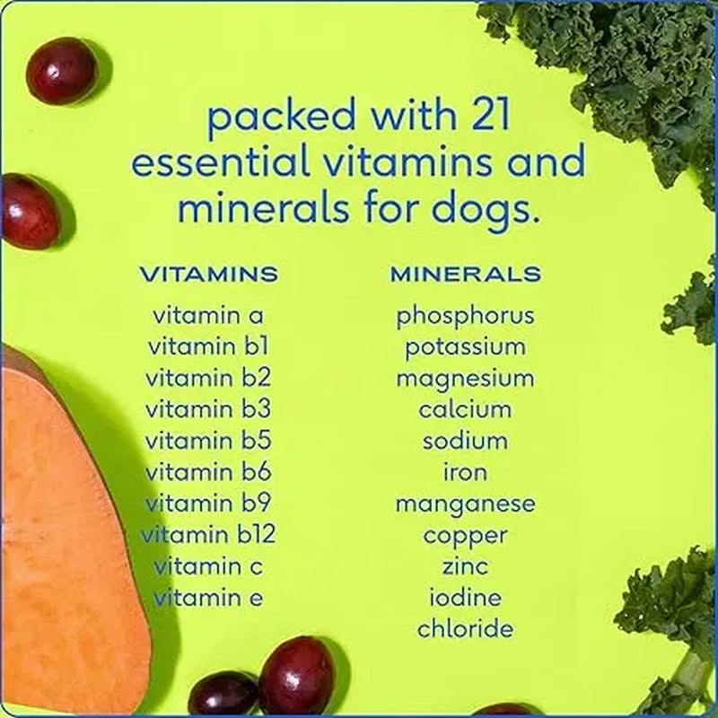 Native Pet Dog Vitamins & Supplements - 11-In-1 Multivitamin Powder for Dogs Food Topper - Collagen, Glucosamine, Probiotics, Omega & More- Supports Healthy Gut, Mobility & Overall Health -30 Scoops