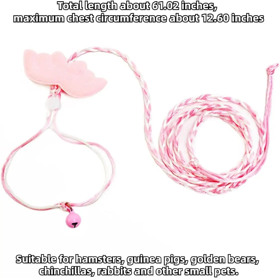 Small Animal Harness and Leash Set for Hamsters, Lizards, and Bearded Dragons - Secure, Adjustable, and Comfortable Walking Accessory