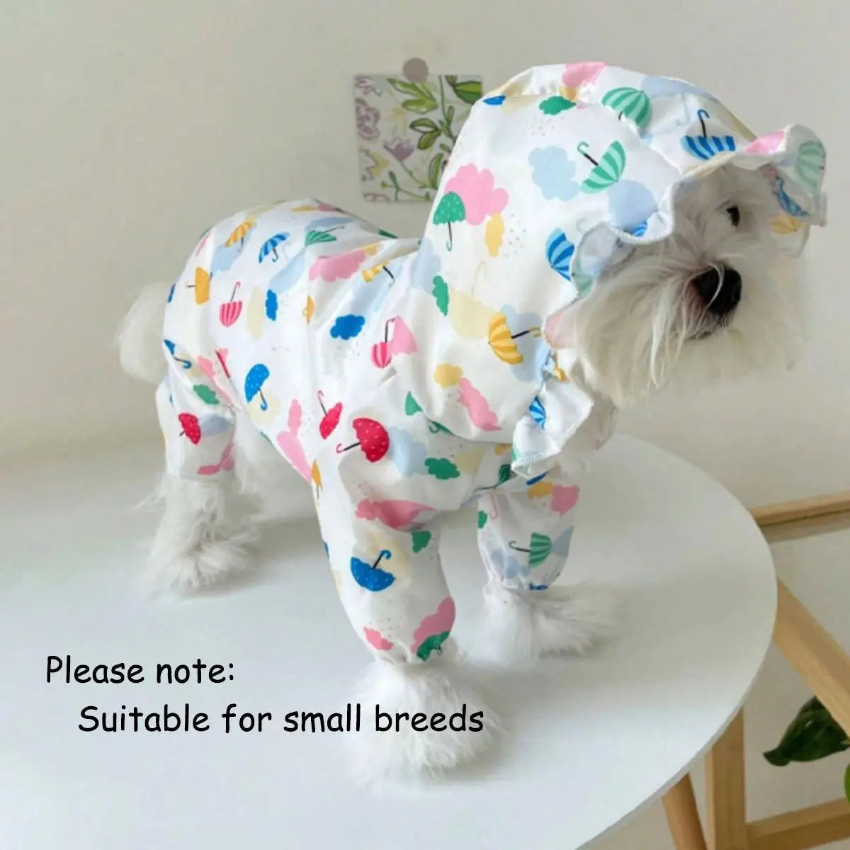 Hooded Dog Raincoat