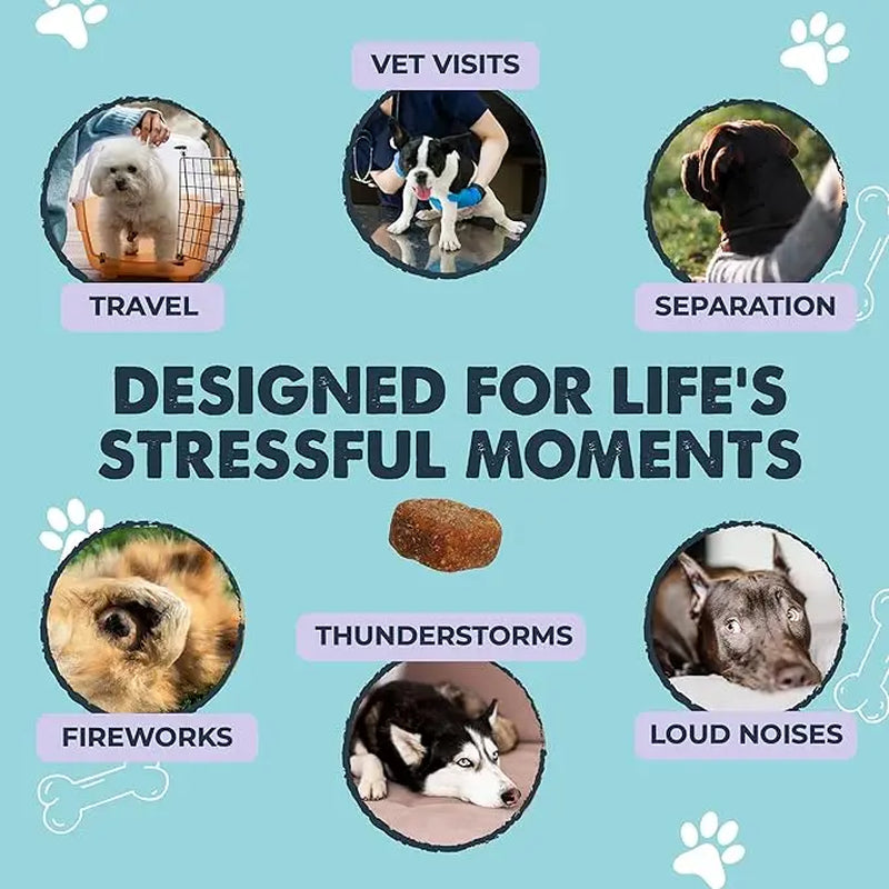 Mighty Calm Chews for Dogs: Soothing Stress and Calming Support in Every Bite / Supplements
