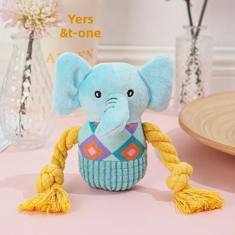 Durable Chew Plush Squeaky Dog Toys for Puppies, Teething & Self-Entertainment, Boredom Relief Pet Toys