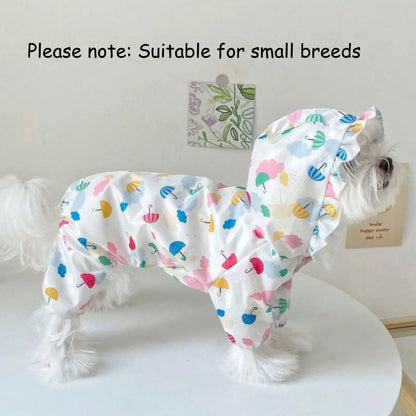 Hooded Dog Raincoat