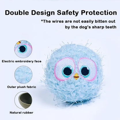Indestructible Squeaky Dog Ball, Relieves Anxiety, Cleans Teeth, Interactive Chew Toy for Aggressive Chewers, Dog Toy for Large Medium Small Dog and Puppies, Outdoor Waterproof