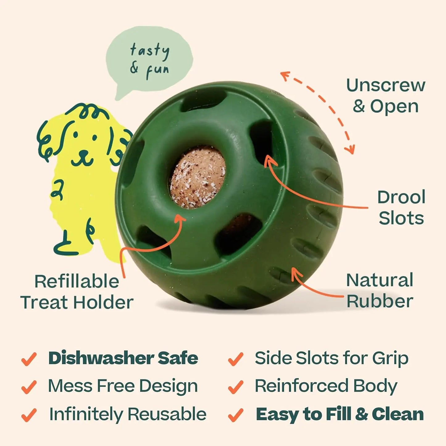 Pupsicle - Long-Lasting Interactive Dog Toy to Keep Your Pup Distracted - Safe for Dogs - Low-Mess Design - Dog Toys for Small Dogs 10-25 Lbs