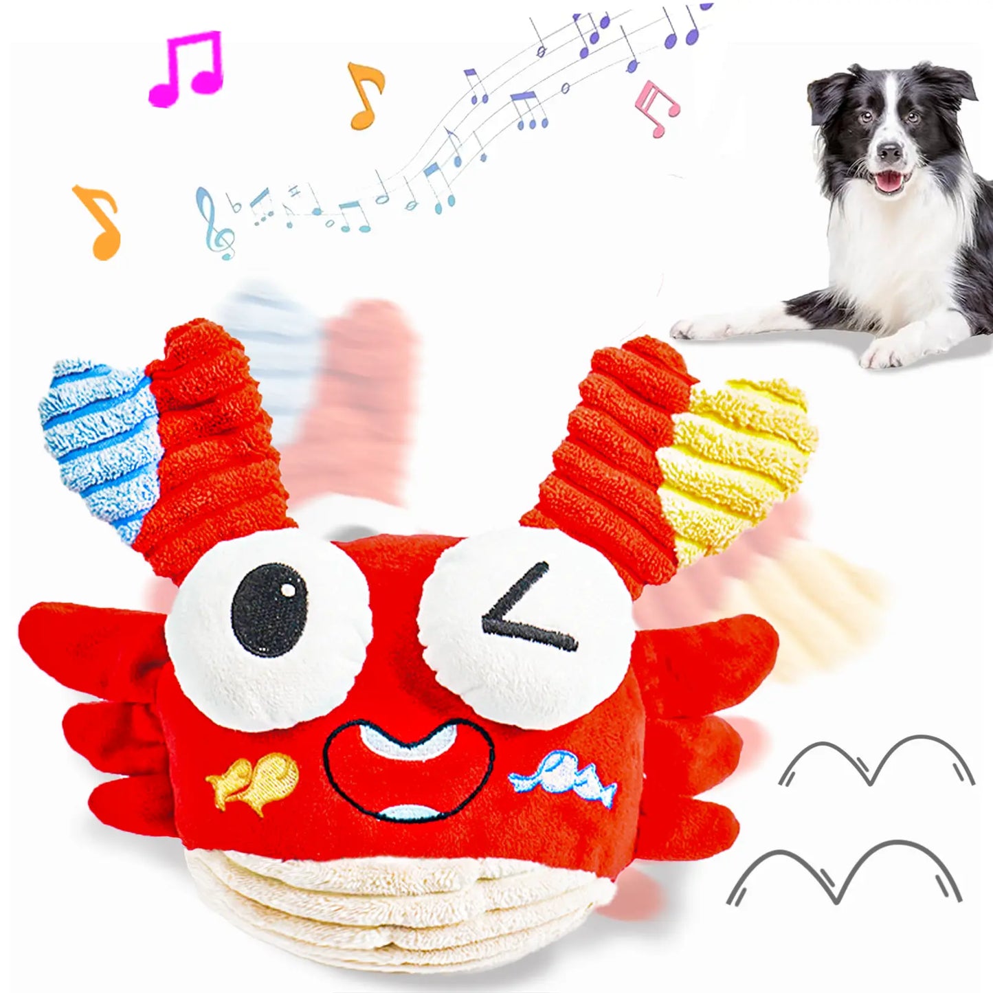 Plush Chew Toys for Large Dogs，Durable Fabric for Small, Medium, and Large Pets，A Toy with a Soft Sound-Producing Mechanism for Playing With-Mrwj