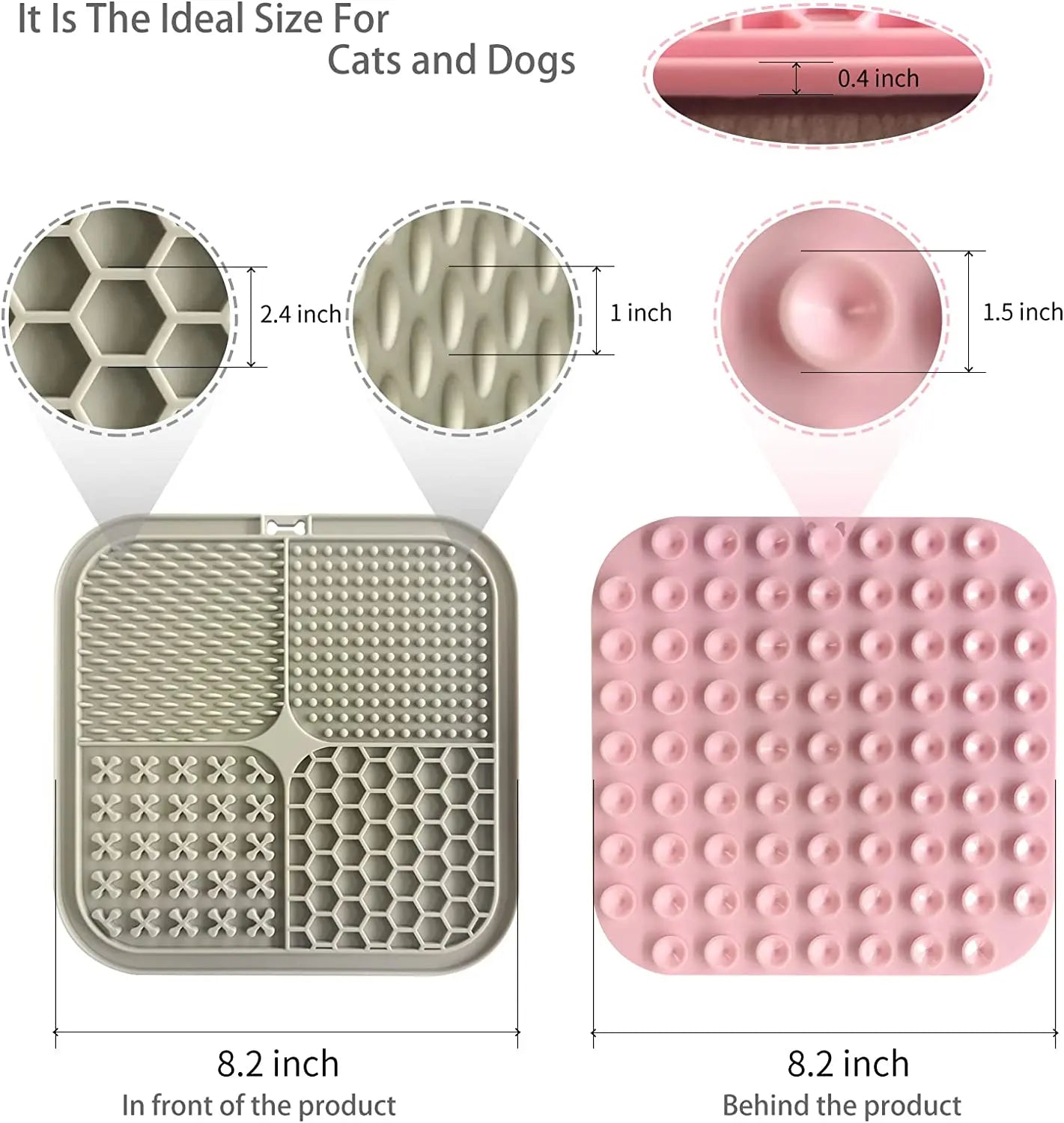  the Dog Lick Mat with Suction Cups