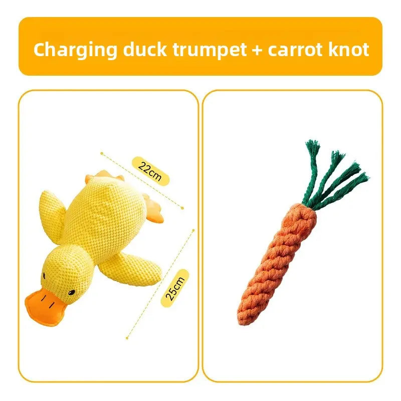 Durable Chew Plush Squeaky Dog Toys for Puppies, Teething & Self-Entertainment, Boredom Relief Pet Toys