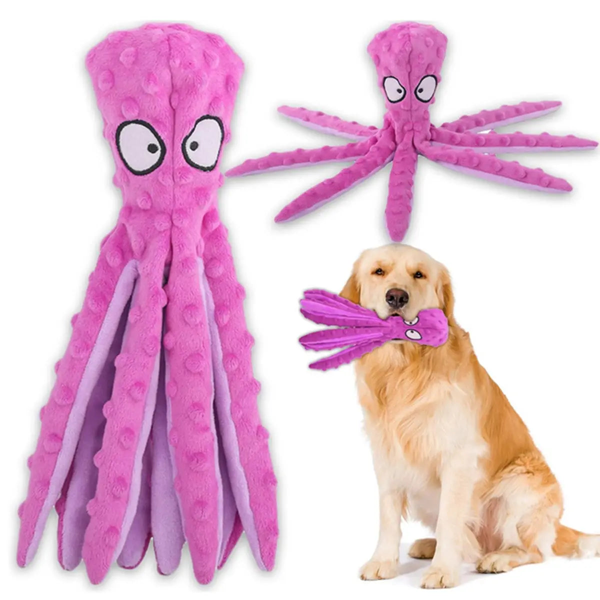 Plush Chew Toys for Large Dogs，Durable Fabric for Small, Medium, and Large Pets，A Toy with a Soft Sound-Producing Mechanism for Playing With-Mrwj