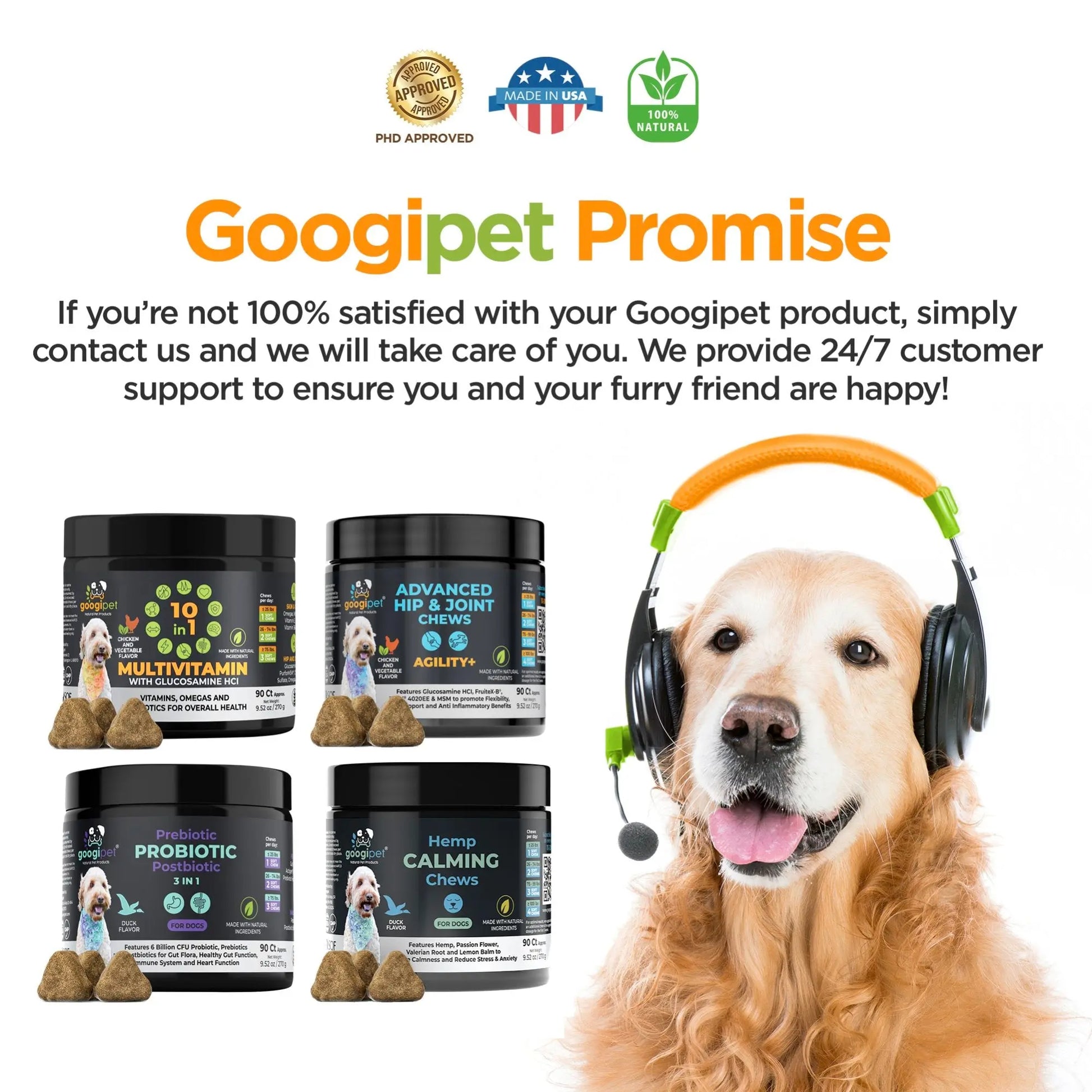 Revitalize Your Dog's Health with 10-in-1 Peanut Butter & Pumpkin Flavor Multivitamin Chews!