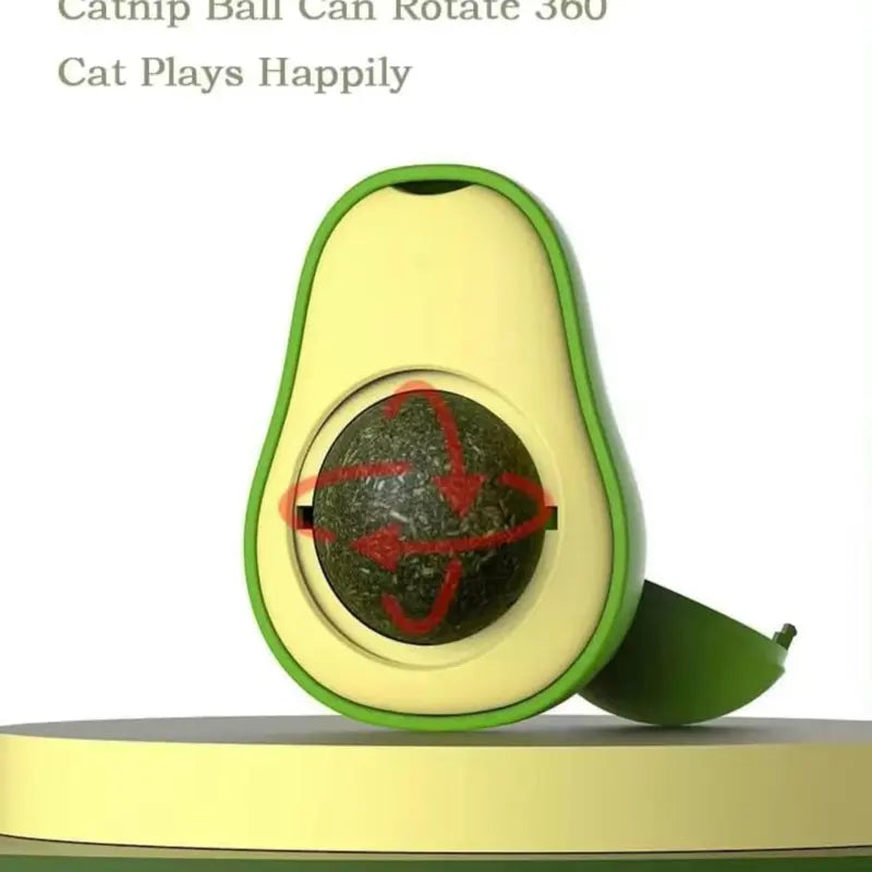 2 Pcs Avocado Catnip Balls, Catnip Wall Balls, Cat Toys for Indoor Cats, Kitten Toys, Healthy Catnip Chew Toys for Kitten