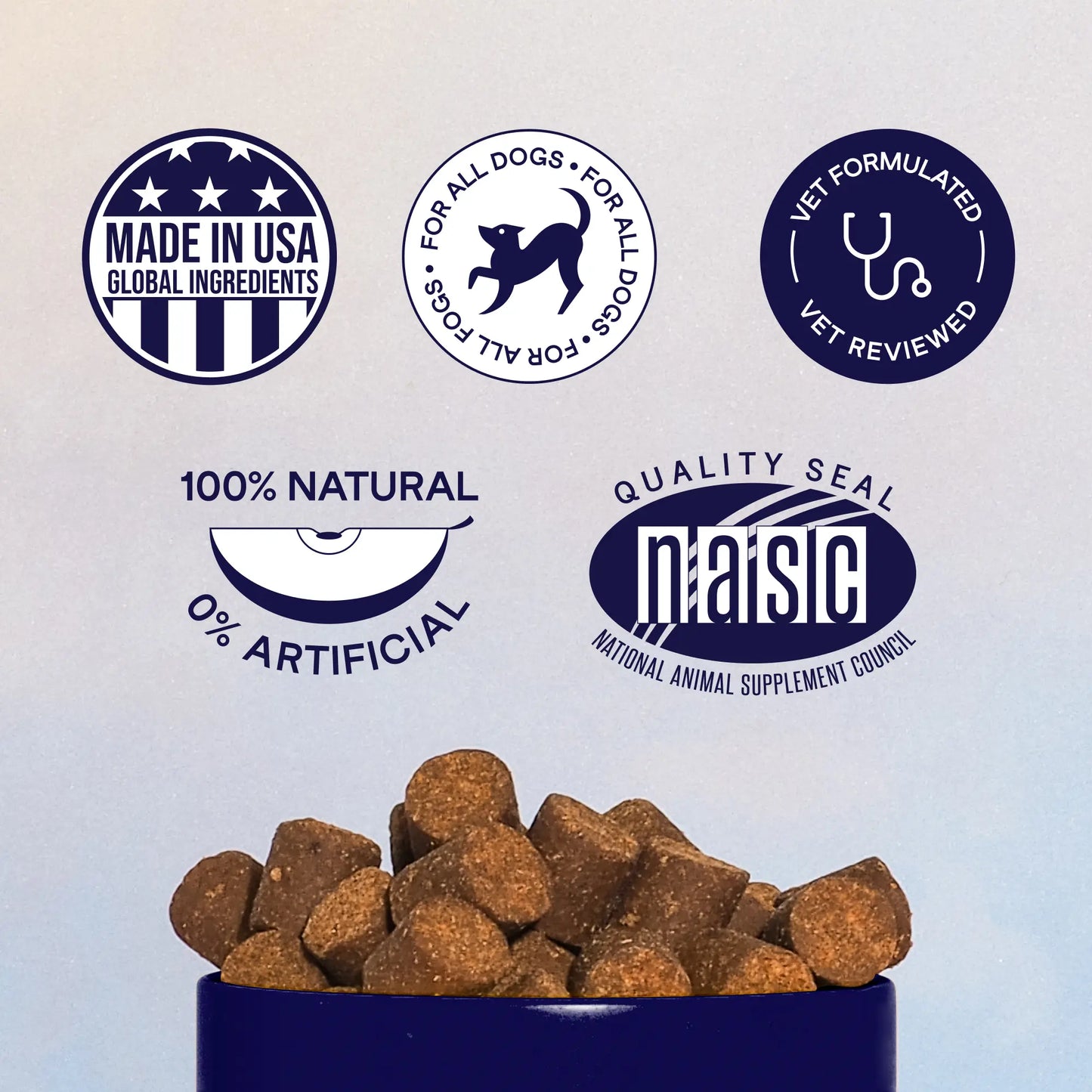 FINN All-In-1 Dog Multivitamin - Probiotics, Omega-3S, Glucosamine, Gut & Immune Health, Joint Support, Heart Health - Canine Nutritional Supplement – NASC Approved & Certified – Beef Liver Flavor – 90 Soft Chews