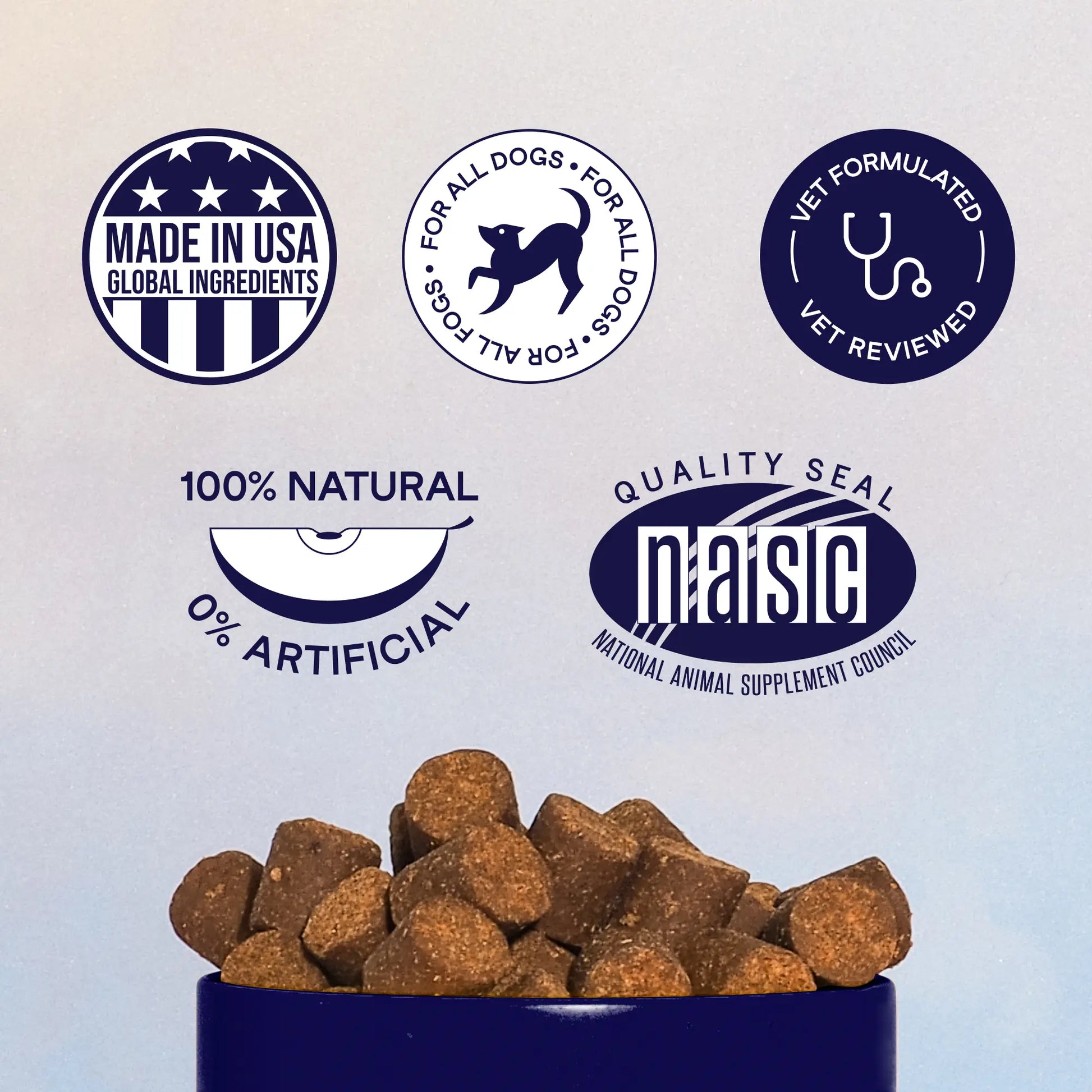 FINN All-In-1 Dog Multivitamin - Probiotics, Omega-3S, Glucosamine, Gut & Immune Health, Joint Support, Heart Health - Canine Nutritional Supplement – NASC Approved & Certified – Beef Liver Flavor – 90 Soft Chews
