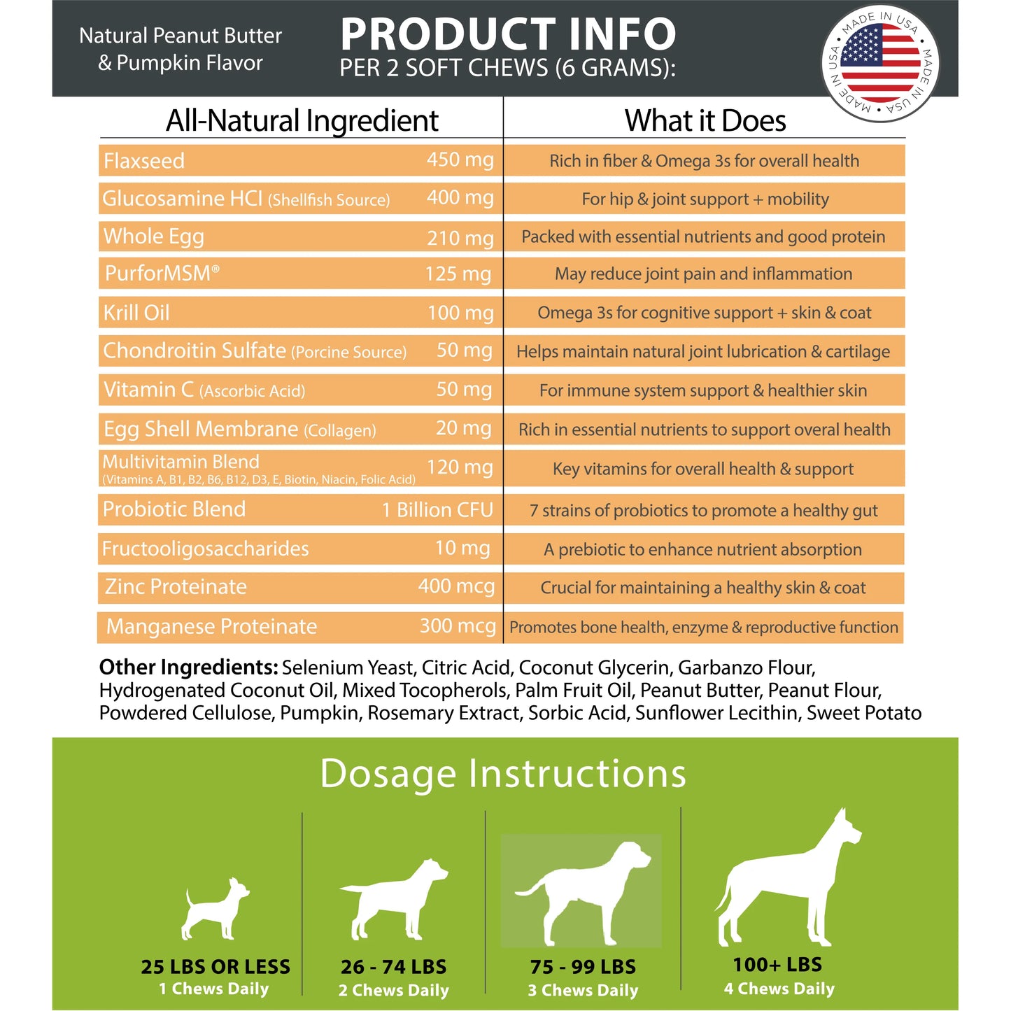 Revitalize Your Dog's Health with 10-in-1 Peanut Butter & Pumpkin Flavor Multivitamin Chews!